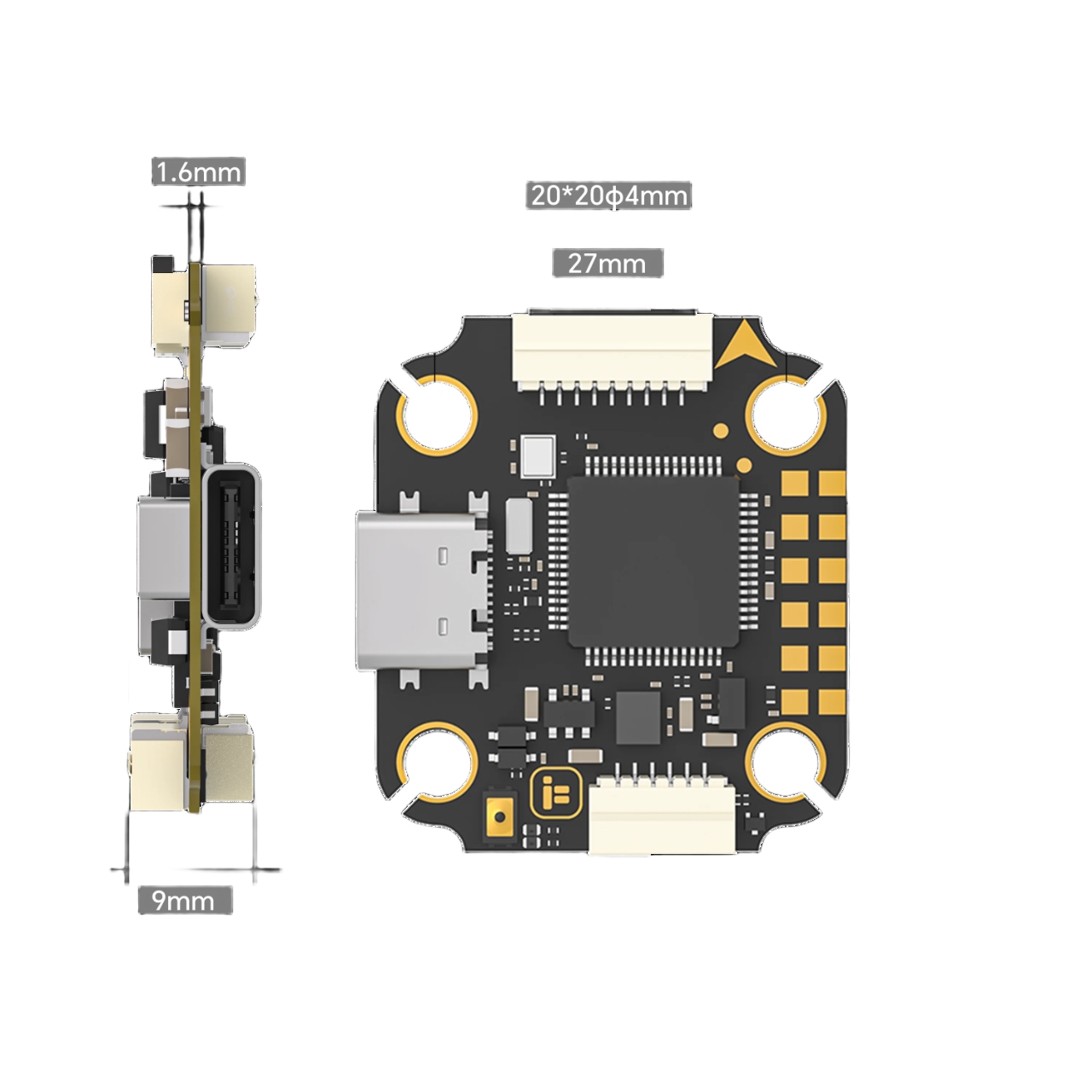 iFlight Borg Mini F7 Stack wit - đánh giá và giá Fpv Flight Controller F7 Stack 60A